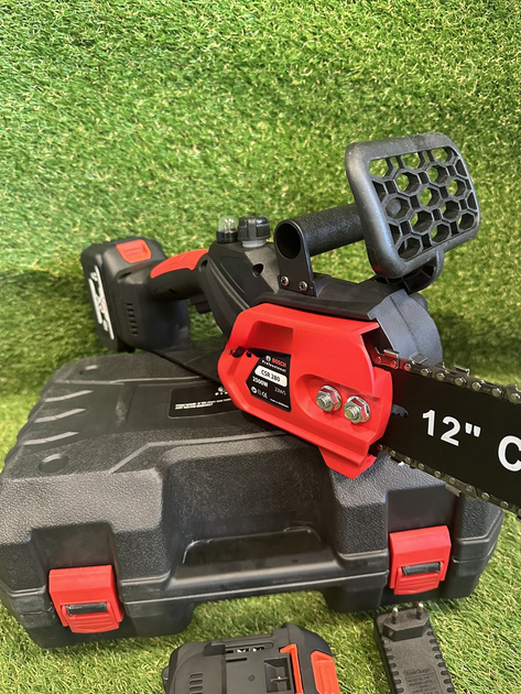 Акумуляторна безщіткова пила Bosch GSR280W АКБ(48V 6Ah) ланцюгова електропила Бош шина 30 см з подачею мастила - изображение 4