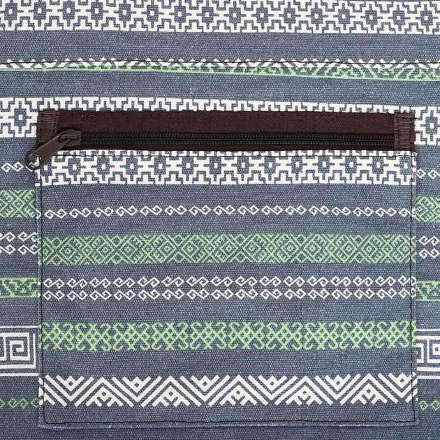 Сумка-чехол для коврика для йоги KINDFOLK Yoga bag Zelart, серый-синий 92л - изображение 4