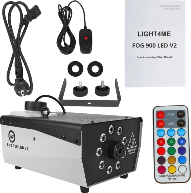 Wytwornica dymu Light4Me FOG 900 LED V2 (5908249826687) - obraz 11