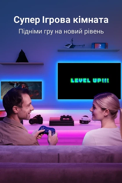 Умная светодиодная лента-гирлянда Smart RGB 5050 с приложением для Bluetooth + пульт. Комплект длиной 5 метров, водостойкий, работает от USB и Powerbank - изображение 4