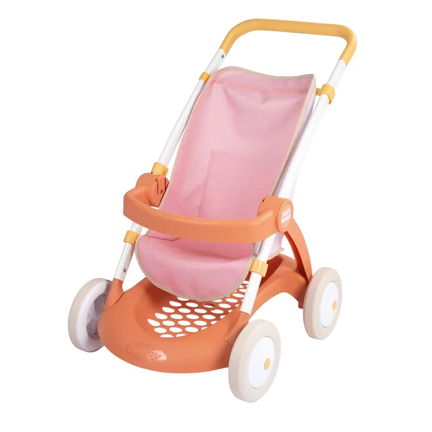 Коляска для ляльки Smoby Baby Nurse Теракотова пудра з корзинкою (7600254024) - изображение 2
