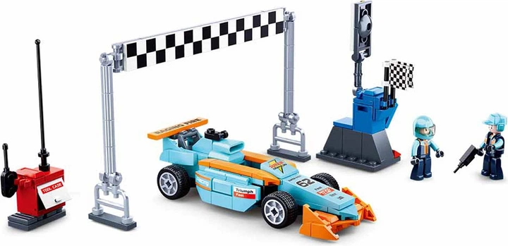 Klocki konstrukcyjne Sluban Racing Team Small Circuit 210 elementów 2499406 (6938242956226) - obraz 3