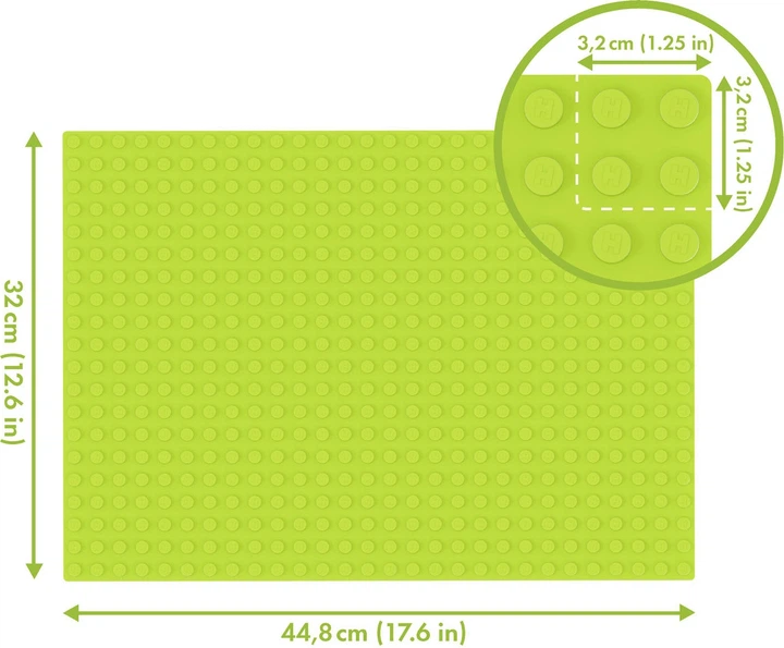 Конструктор Hubelino базова плита 1 шт Зелена 2580519 (4250331420312) - зображення 3