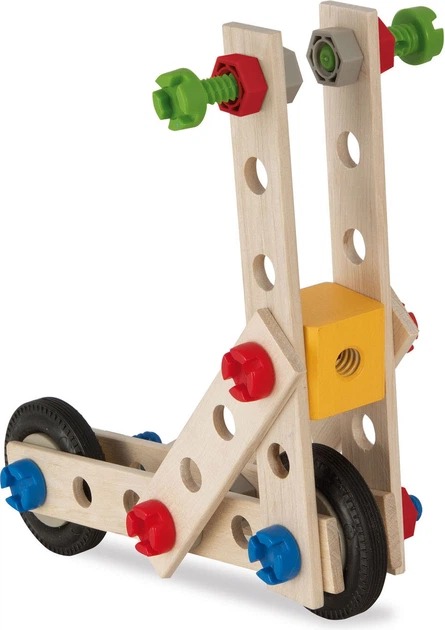 Дерев'яні кубики Eichhorn Constructor 4in1 65 елементів 5632681 (4051902001363) - зображення 3