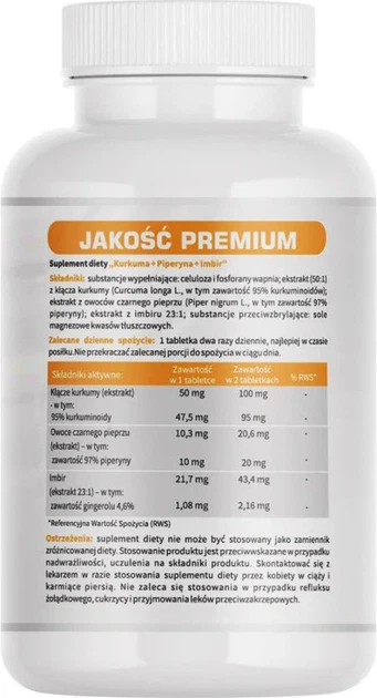 Suplement diety MedFuture Kurkuma ekstrakt 120 tabletek (5905669222860) - obraz 2