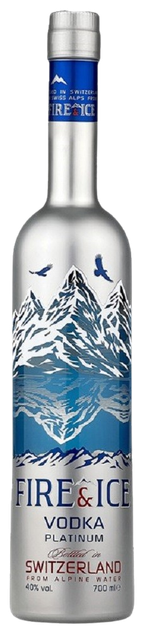 Горілка Fire & Ice Platinum 40% 0.7л - Фото 1 Горілка Fire & Ice Platinum 40% 0.7л - зображення 1