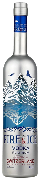 Водка Fire & Ice Platinum 40% 1л - Фото 1 Водка Fire & Ice Platinum 40% 1л - изображение 1