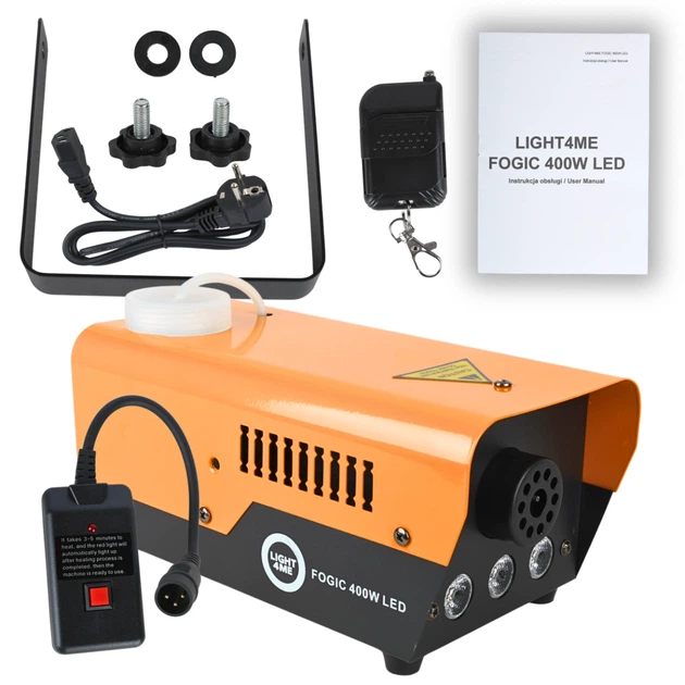 Wytwornica dymu z podświetleniem LED Light4Me Fogic 400W LED (5908249831735) - obraz 9