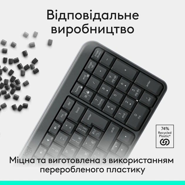 Клавіатура Logitech K250 Bluetooth Graphite (920-013822) - изображение 4