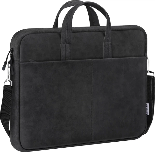 Сумка для ноутбука Defender Solid leather 15.6" PU Black (26091) - зображення 4