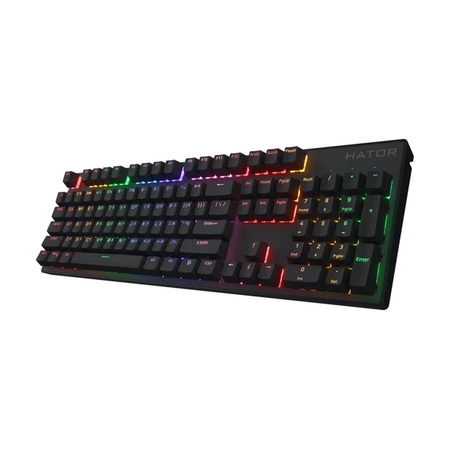 Клавіатура HATOR Icefall Mecha Rainbow Origin Red Black (HTK104UA) - зображення 3