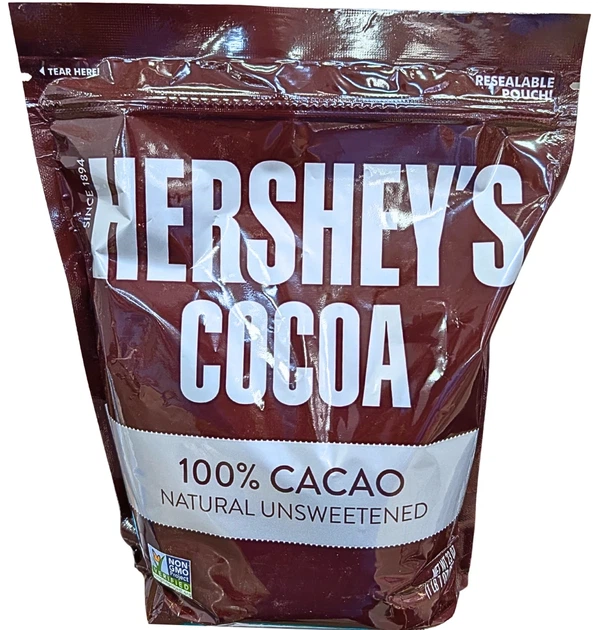 Какао Hershey's Cocoa 100% Natural Unsweetened натуральное несладкое пакет 652 г - Фото 8 Какао Hershey's Cocoa 100% Natural Unsweetened натуральное несладкое пакет 652 г - изображение 8