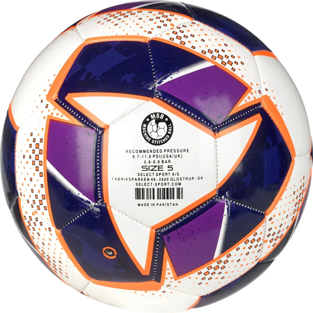 М'яч футбольний Select FB Classic v24 розмір 5, біло-фіолетовий - изображение 2