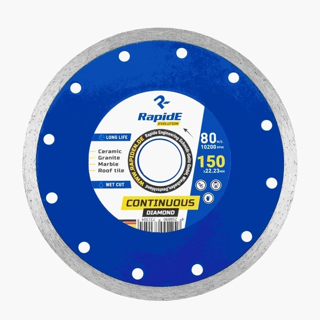 Диск RapidE CONTINUOUS алмазний 180*22.2 - Фото 1 Диск RapidE CONTINUOUS алмазний 180*22.2 - изображение 1