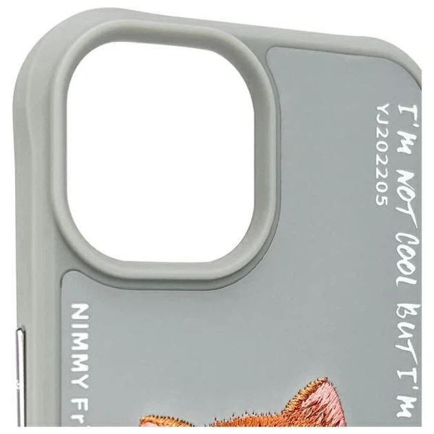 Etui Nimmy Glasses Cool Cat do iPhone 15 Grey (6971080310898) - obraz 8