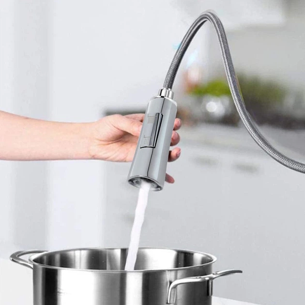 Насадка-аэратор для кухонного смесителя 2 режима подачи воды Silver - Фото 7 Насадка-аэратор для кухонного смесителя 2 режима подачи воды Silver - изображение 7