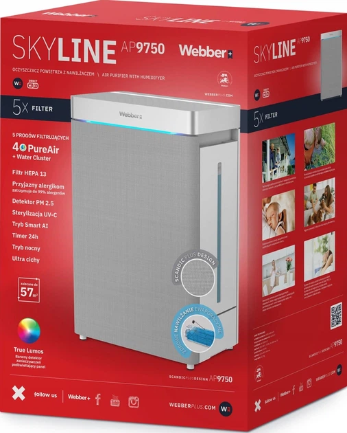 Очищувач повітря Webber Skyline AP9750 (05AP9750) - зображення 2