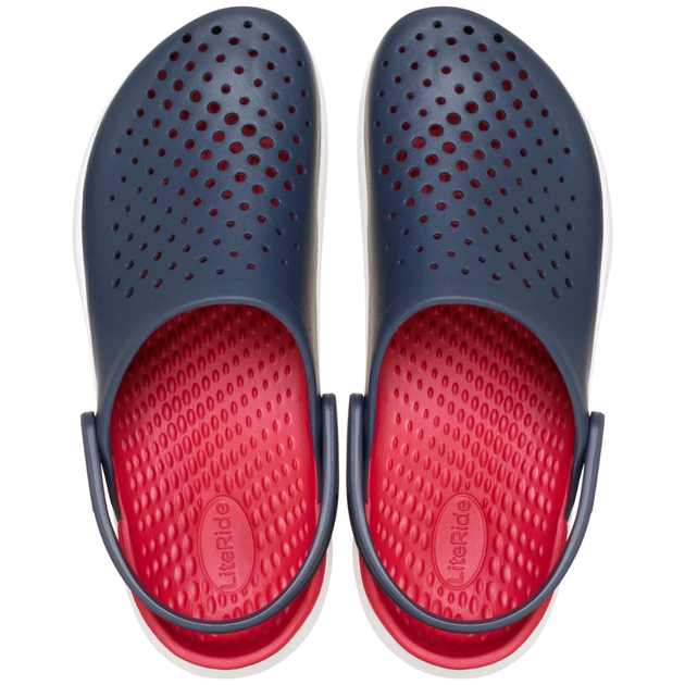 Crocs LiteRide InMotion Clog Navy / Pepper Крокси Жіночі Чоловічі Інмоушен Сабо Темно- сині / Червоні - (44 р.) M11 - Фото 4 Crocs LiteRide InMotion Clog Navy / Pepper Крокси Жіночі Чоловічі Інмоушен Сабо Темно- сині / Червоні - (44 р.) M11 - зображення 4