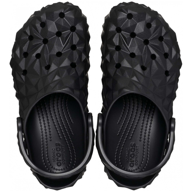 Crocs Classic Geometric Clog Black Кроксы Женские Мужские Сабо Классик Геометрик Черные - (43 р.) M10/W12 - изображение 4