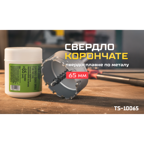 Alloid Base. Сверло корончатое твердосплавное по металлу 65мм - Фото 2 Alloid Base. Сверло корончатое твердосплавное по металлу 65мм - изображение 2
