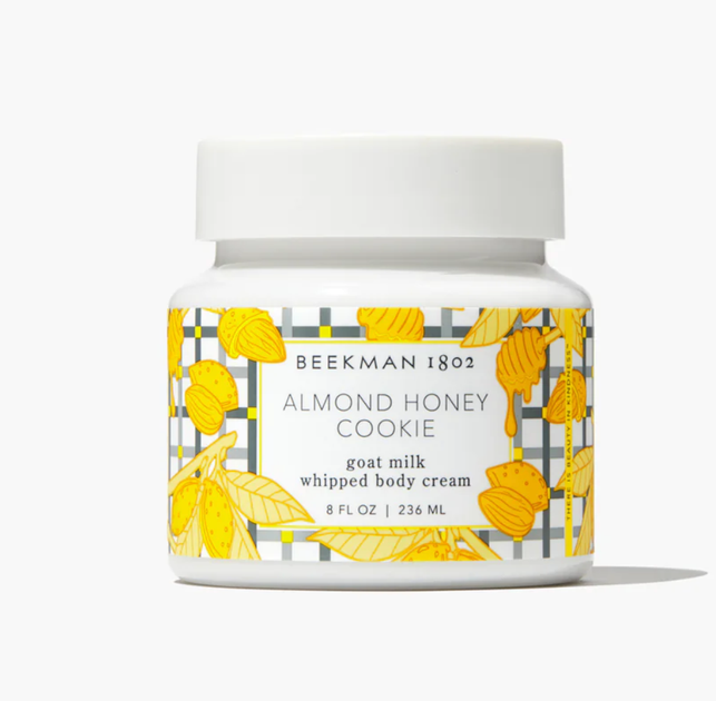 Крем для тіла Beekman 1802 Almond Honey Cookie Whipped Body Cream 236 мл з козячим молоком - Фото 1 Крем для тіла Beekman 1802 Almond Honey Cookie Whipped Body Cream 236 мл з козячим молоком - зображення 1
