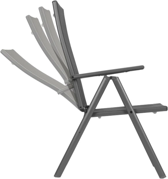Zestaw krzeseł ogrodowych ModernHome by Multistore WR1652-4 Szary - obraz 6
