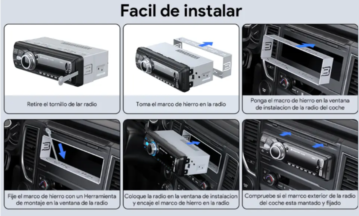 Автомобильное радио с Bluetooth Chismos N2215 1DIN - изображение 8