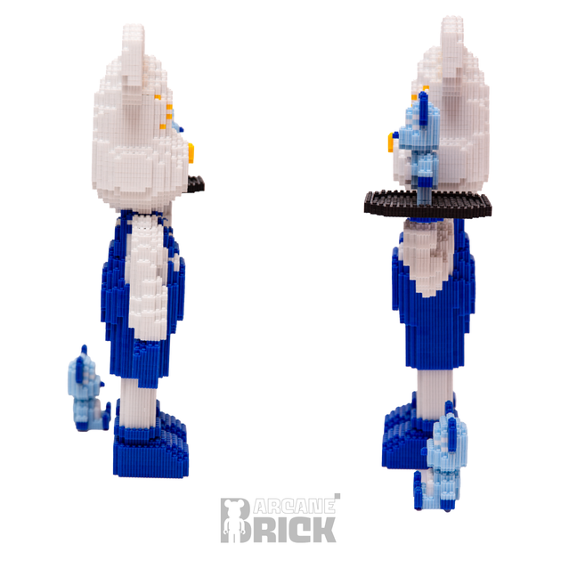 Конструктор 3д "Blue Chef Mouse" 47 см для дорослих і дітей збірний блоковий magic blocks інтер'єрний 3D конструктор мишка - зображення 3