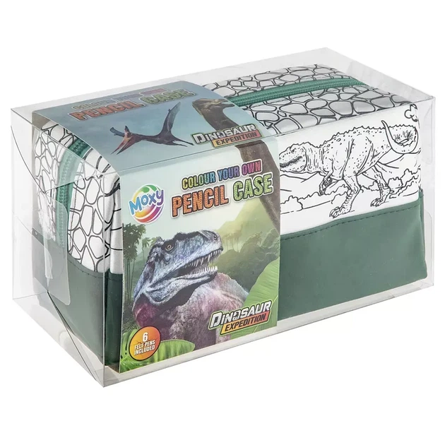 Пенал-розмальовка з фломастерами Moxy Dinosaur Expedition (990194) - изображение 2