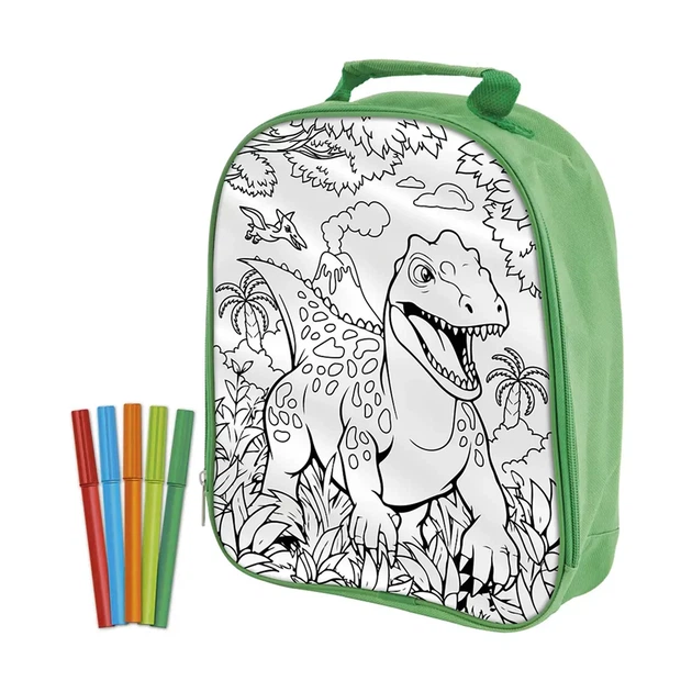 Рюкзак-розмальовка з фломастерами Moxy Dinosaur Expedition (990192) - зображення 2