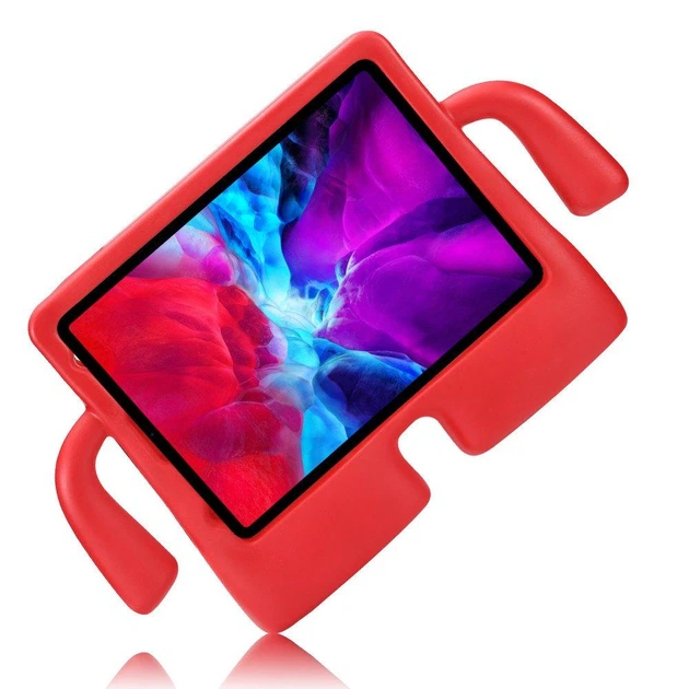 Противоударный детский чехол STR EVA для iPad Air 4 (10.9 дюймов), человечек с ручками Red - изображение 4