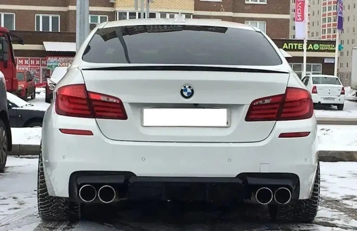Спойлер багажника на BMW 5 на F10 2010-2017 М5 стиль черный глянец - изображение 10