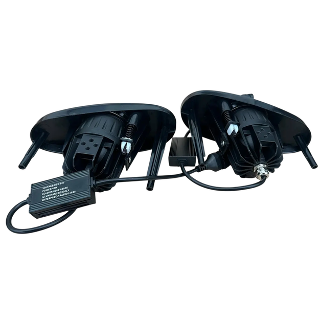 Противотуманные LED-фары на Daewoo Lanos с линзой, 30W, белый свет, 12–48V, IP68, комплект 2 шт. - изображение 3