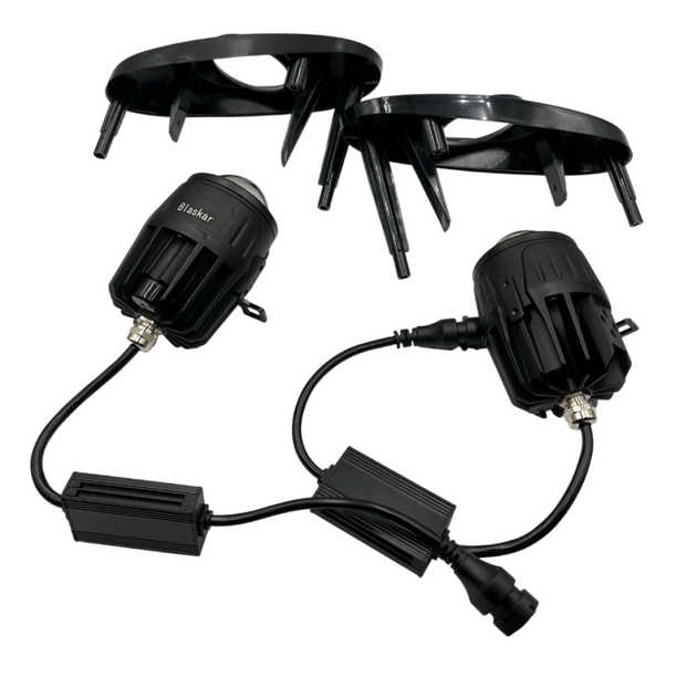 Противотуманные LED-фары на Daewoo Lanos с линзой, 30W, белый свет, 12–48V, IP68, комплект 2 шт. - изображение 5