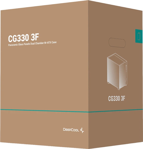 Корпус DeepCool CG330 3F Black (R-CG330-BKNGM3-G) - зображення 2