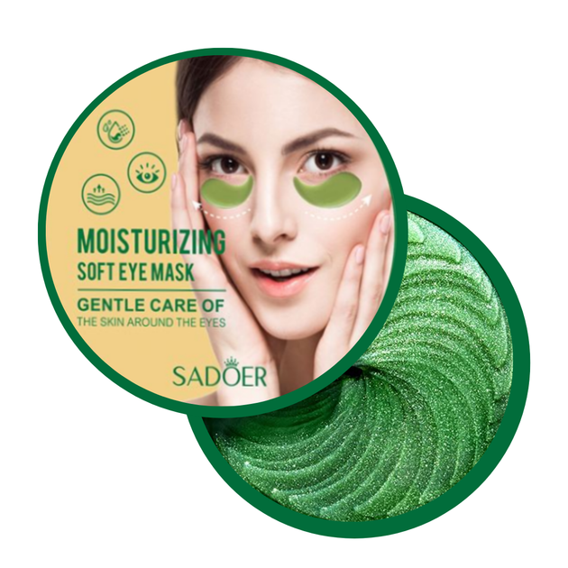 Патчі для шкіри навколо очей зволожувальні Sadoer Moisturizing Soft Eye Mask, 60 шт - Фото 2 Патчі для шкіри навколо очей зволожувальні Sadoer Moisturizing Soft Eye Mask, 60 шт - изображение 2