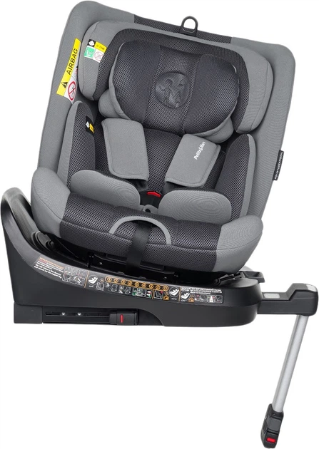 Автокрісло Petite&Mars Twistguard Pro i-Size Grey Air 40-150 см (8596202010401) - зображення 4