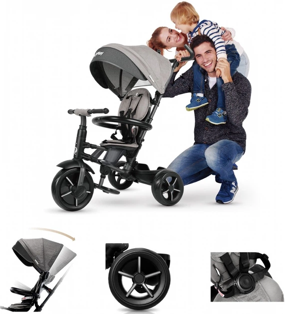 Велосипед складной трехколесный Qplay Rito Star Grey (S380-11RitoStarGrey) - изображение 11