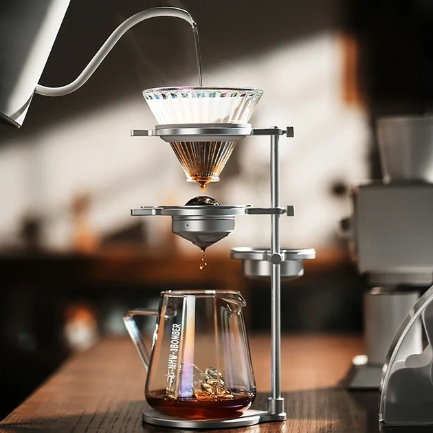 Станция MHW-3Bomber Smooth Pour Over Chilling Ball Stand Silver Store - зображення 8