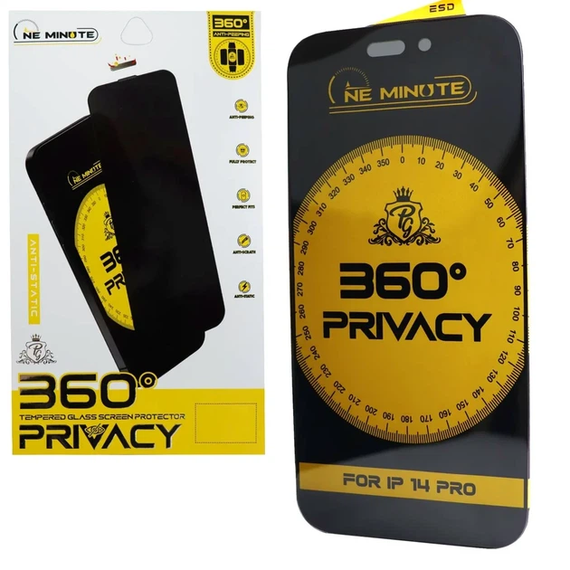 Захисне скло Privacy NeMinute для iPhone 17 Pro Max із максимальним захистом від подряпин чорне - Фото 5 Захисне скло Privacy NeMinute для iPhone 17 Pro Max із максимальним захистом від подряпин чорне - зображення 5