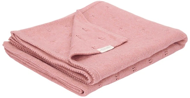Дитячий плед Little Dutch Pure Pink Blush 110х140 см (8721122570173) - зображення 2
