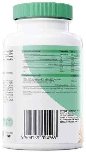 Ashwagandha Osavi KSM-66 200 mg 120 kapsułek (5904139924266) - obraz 2