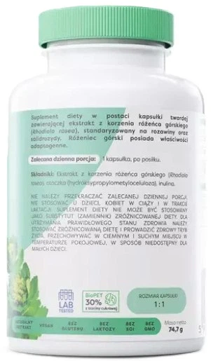 Różeniec Osavi 500 mg 120 kapsułek (5904139924518) - obraz 3