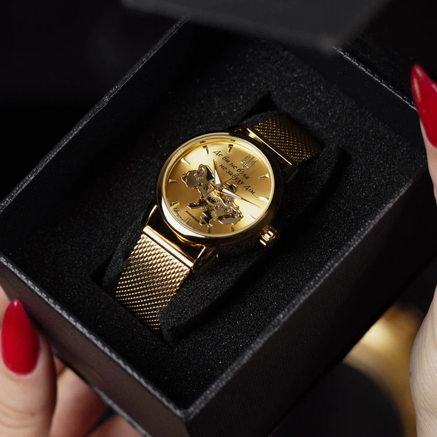 Годинник наручний Awarder 028-3D All Gold Де би не була - зображення 8