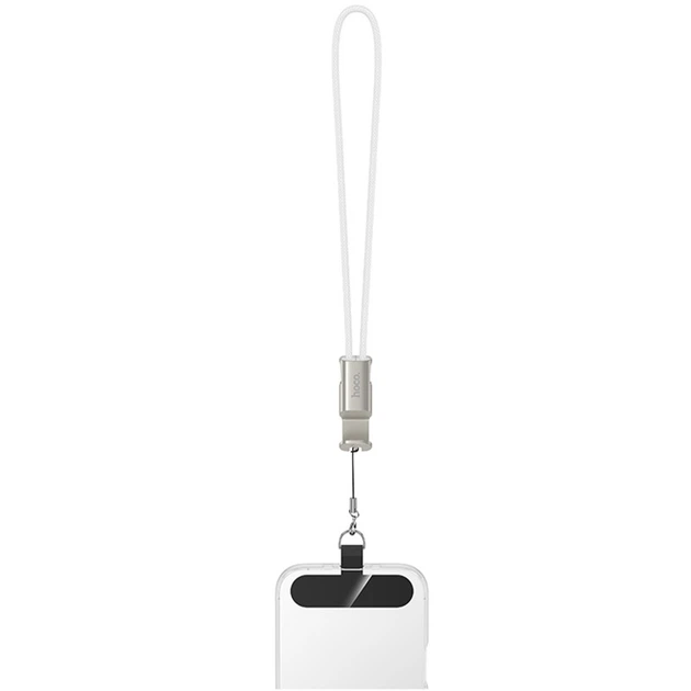 Дата кабель Hoco X126 Experto Type-C to Type-C 60W + Phone Holder & Lanyard (0.35m) Light Gray - изображение 3