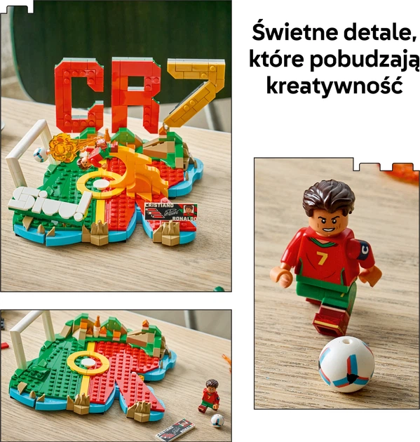 Конструктор LEGO Editions Football Кріштіану Роналду — найкращі моменти футбольних матчів 490 деталей (43012) - зображення 4