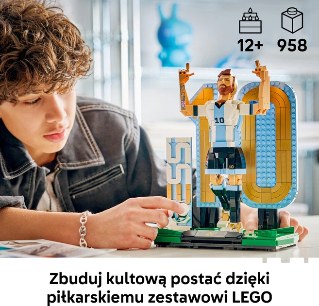 Конструктор LEGO Editions Football Ліонель Мессі — легенда футболу 958 деталей (43015) - Фото 3 Конструктор LEGO Editions Football Ліонель Мессі — легенда футболу 958 деталей (43015) - зображення 3