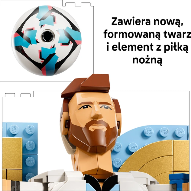 Конструктор LEGO Editions Football Ліонель Мессі — легенда футболу 958 деталей (43015) - Фото 6 Конструктор LEGO Editions Football Ліонель Мессі — легенда футболу 958 деталей (43015) - зображення 6