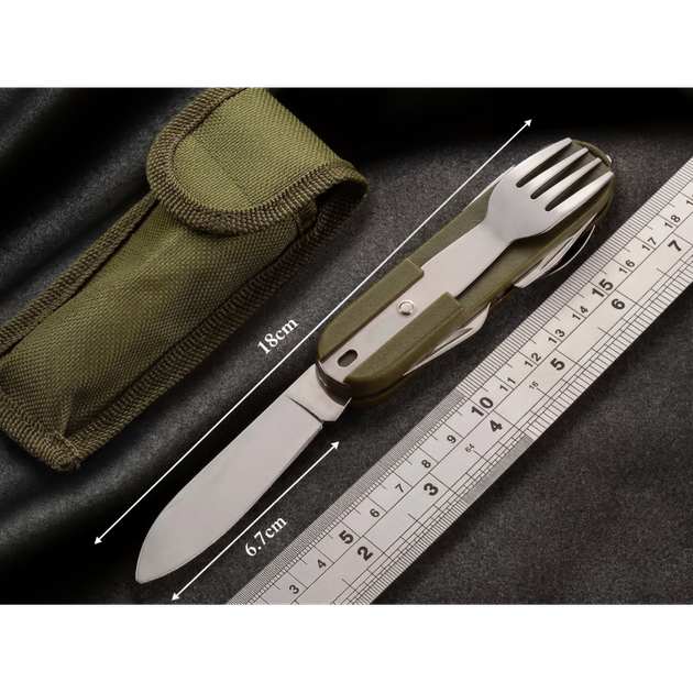 Туристичний мультитул VHG G-12 6-в-1 Olive - изображение 5