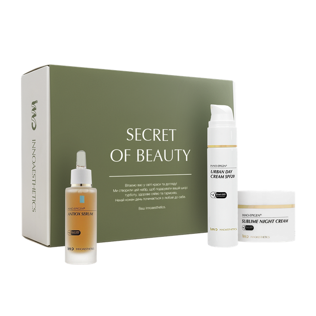 Подарочный набор для ежедневного ухода Innoaesthetics Secret of beauty No2 1шт - Фото 1 Подарочный набор для ежедневного ухода Innoaesthetics Secret of beauty No2 1шт - изображение 1